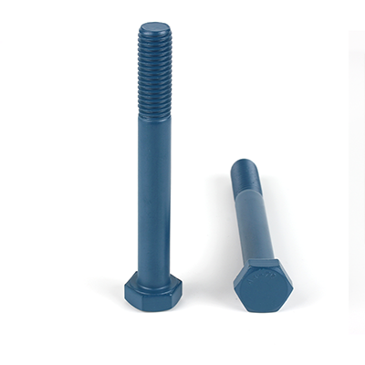 工業(yè)熊316不銹鋼A4-70藍(lán)色Xylan 1070(1500h)外六角半牙螺栓DIN931-1